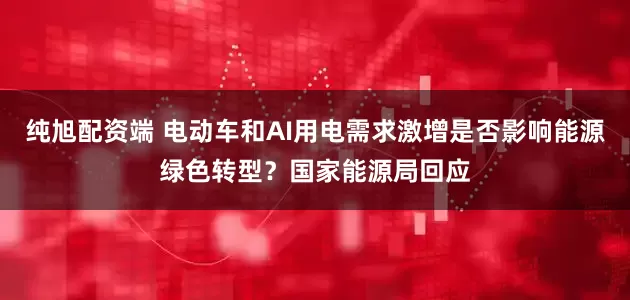 纯旭配资端 电动车和AI用电需求激增是否影响能源绿色转型？国家能源局回应
